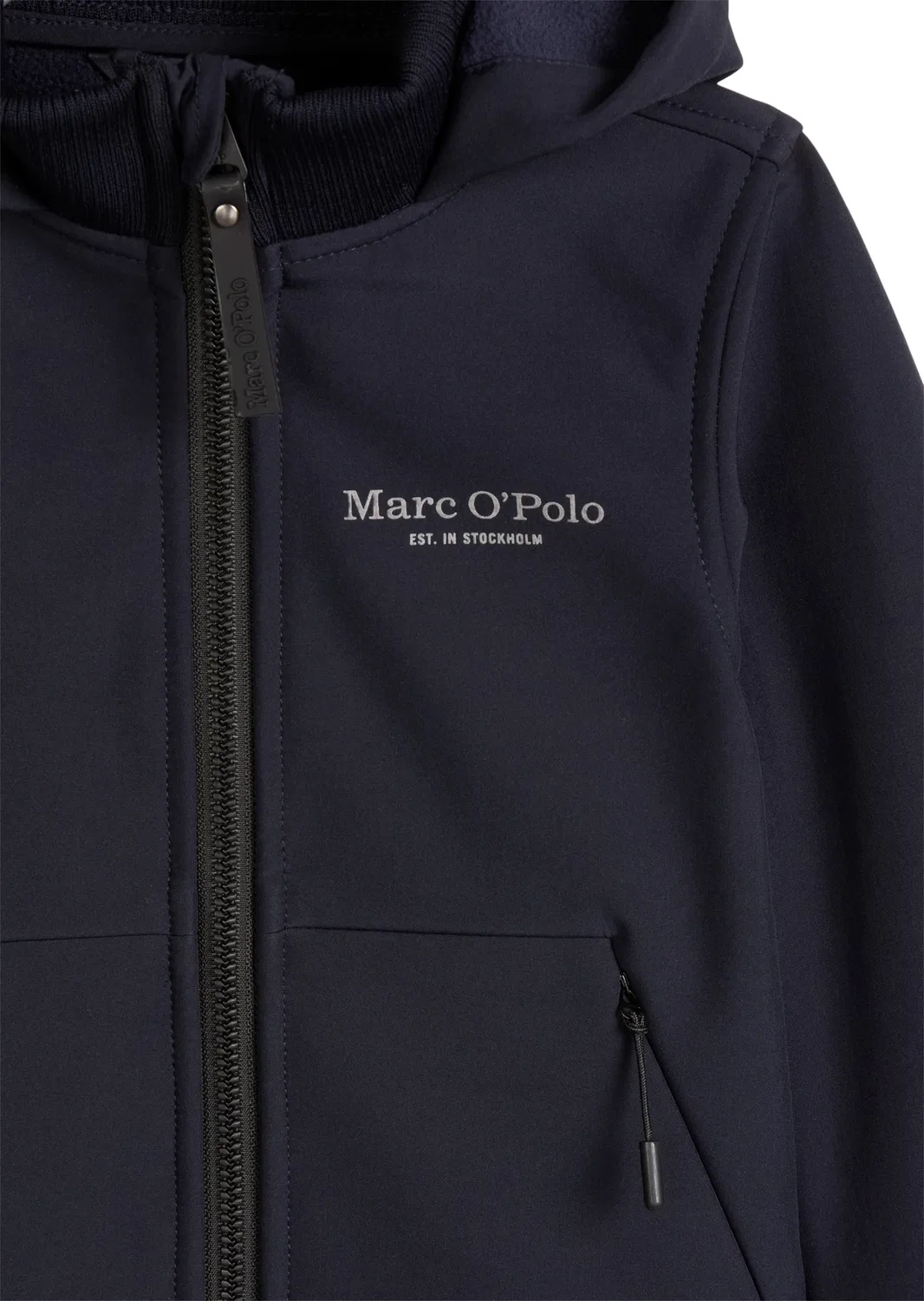 Детская софтшелл-куртка из переработанного полиэстера Marc O'Polo, темно-синий — фото 3