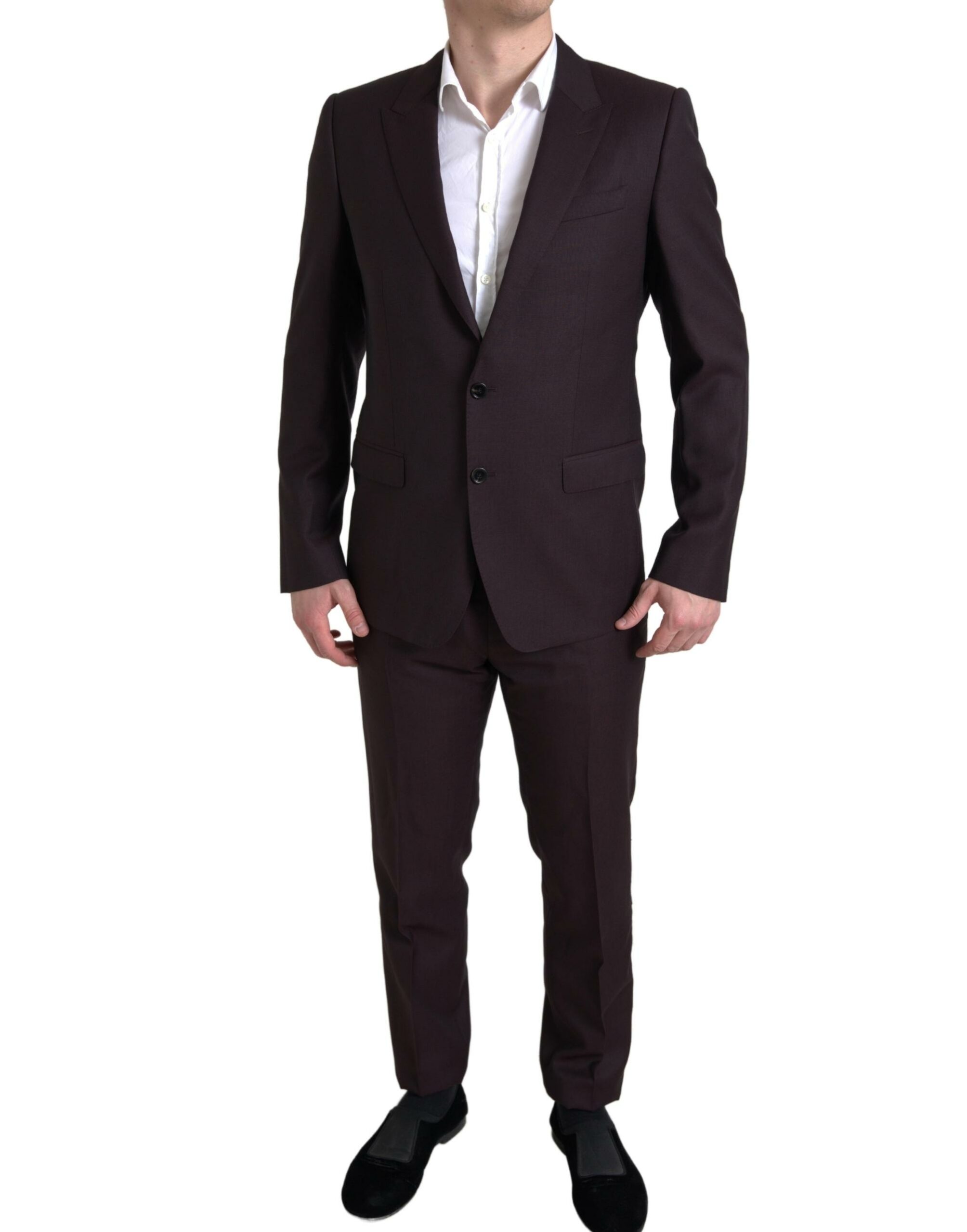 

Maroon Martini Slim Fit костюм-двойка Dolce & Gabbana, бордовый