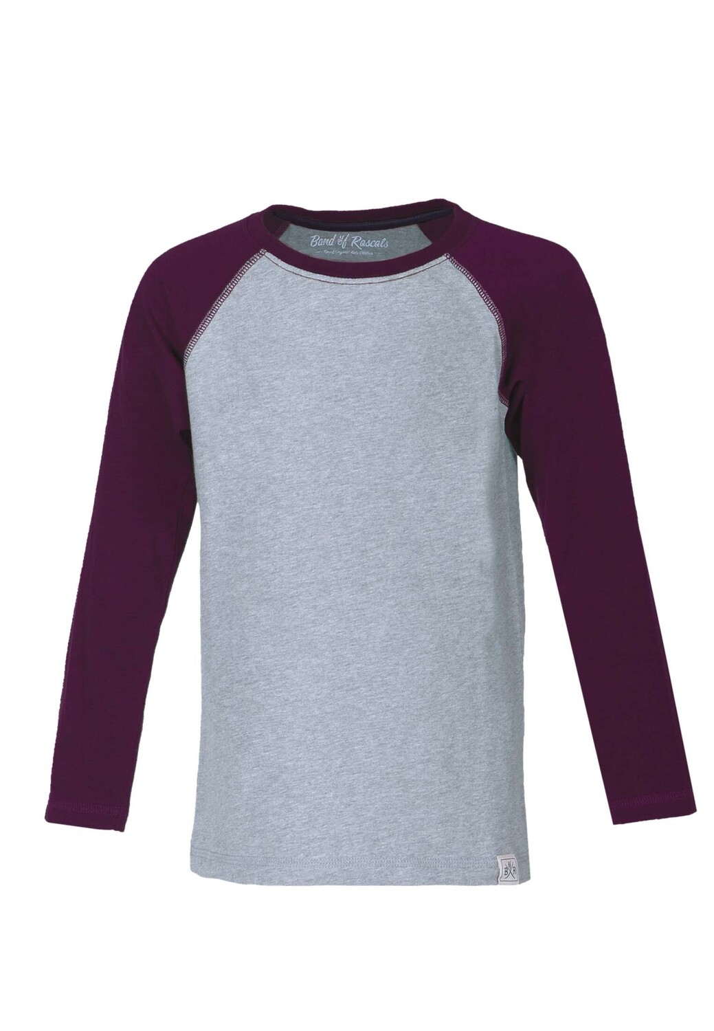 

Лонгслив Band of Rascals Raglan, цвет dark purple