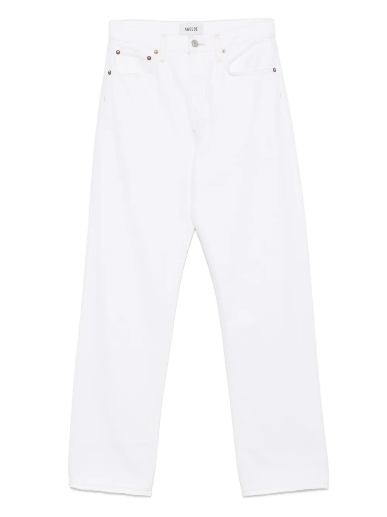 

AGOLDE джинсы с завышенной талией, белый