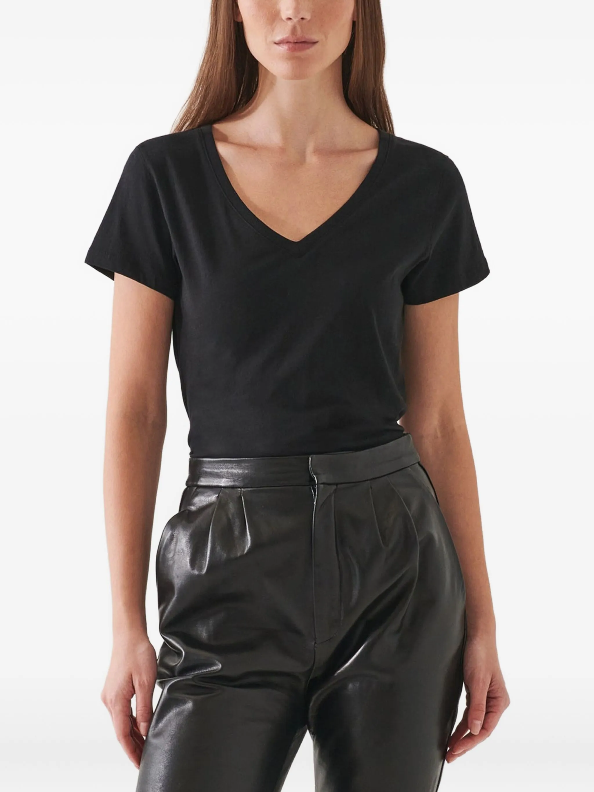 

Футболка с V-образным вырезом Patrick Assaraf, черный