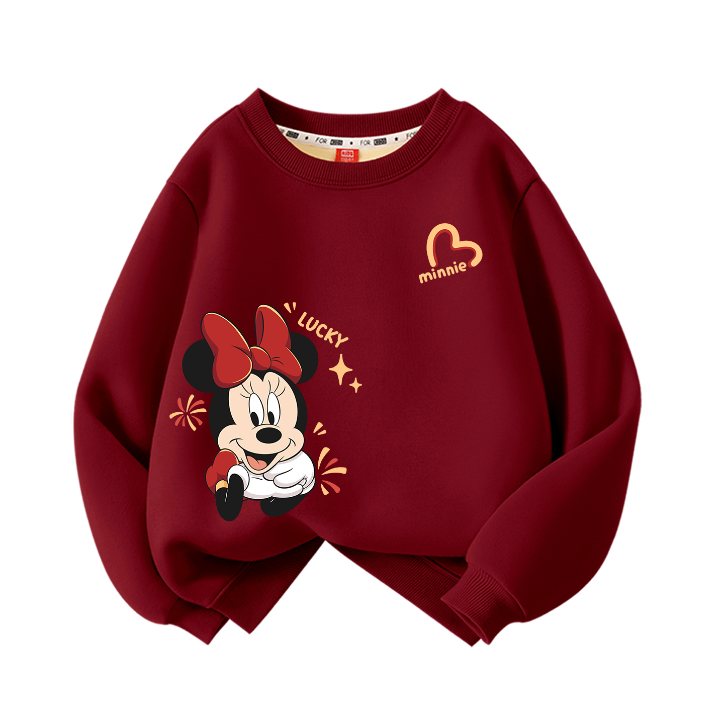 

Детский свитшот Disney, [thickened and fleece-lined]dubai heart nini k бордовый