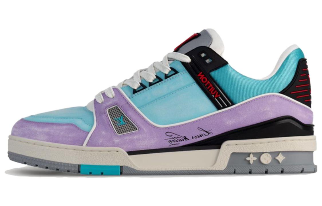 

Кроссовки низкие для скейтбординга мужские синие LOUIS VUITTON