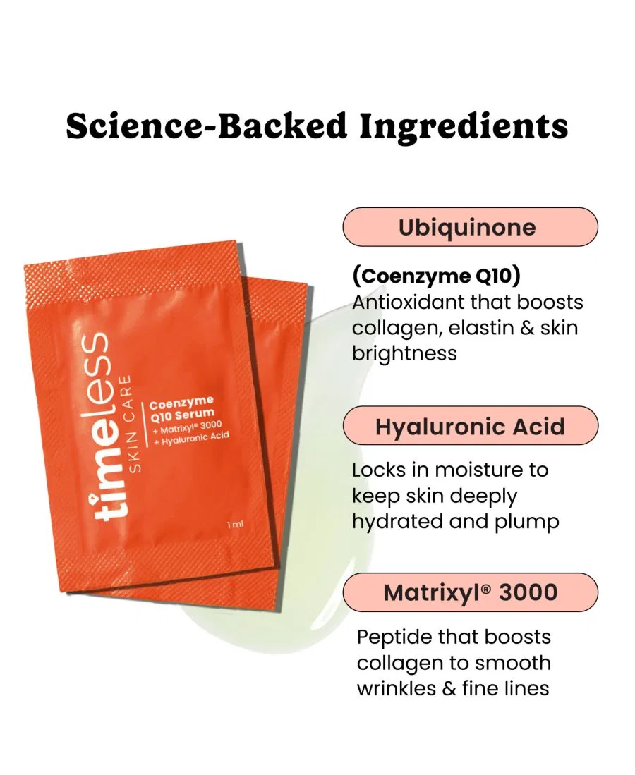Сыворотка Timeless Skin Care — С коэнзимом Q10 и пептидами в одноразовых пакетиках — фото 2