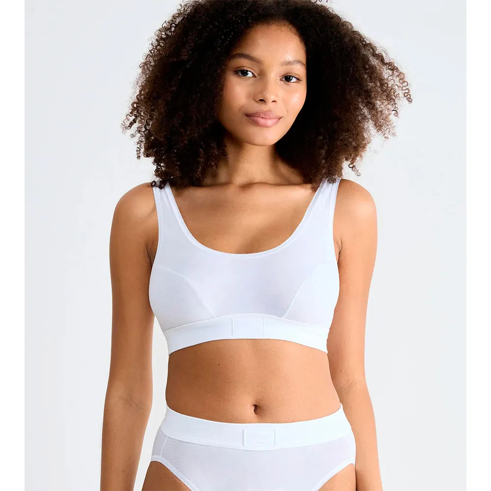 

Спортивный бюстгальтер Sloggi Double Comfort T Top sports bra, белый