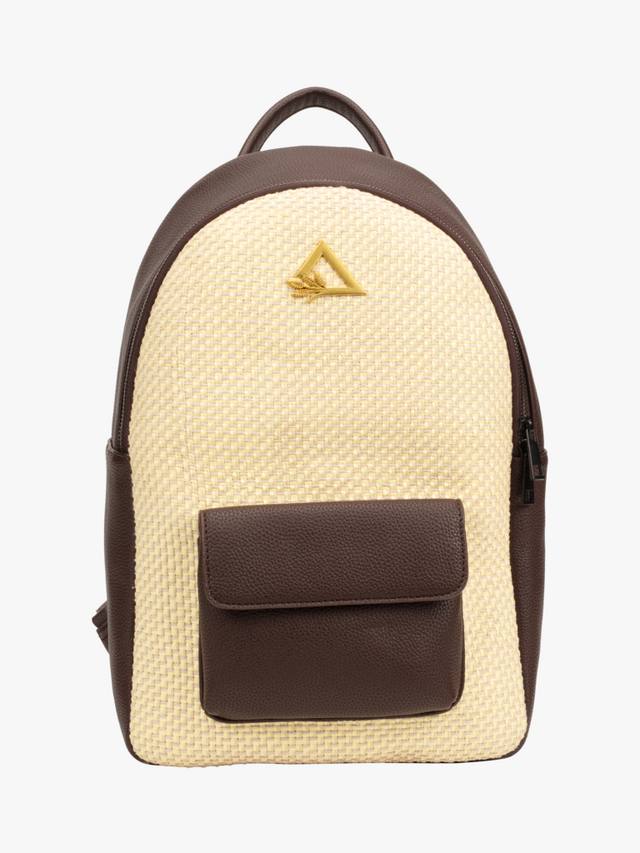 

Сумка-рюкзак из соломки Hay Life, Dark Brown/Natural