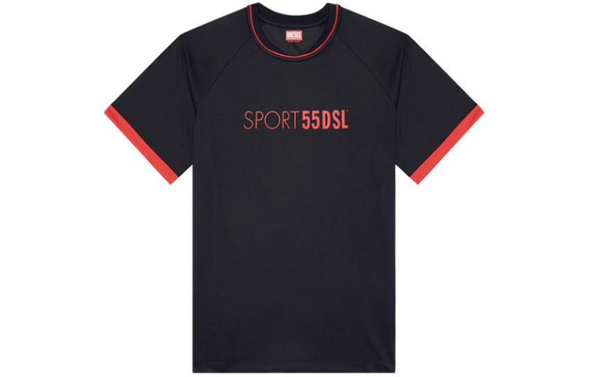 

DIESEL Футболка мужская черная, Черный, DIESEL Футболка мужская черная