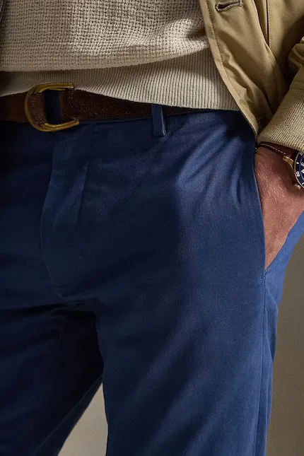 Штаны slim fit HDN Pant Polo Ralph Lauren, синий — фото 4