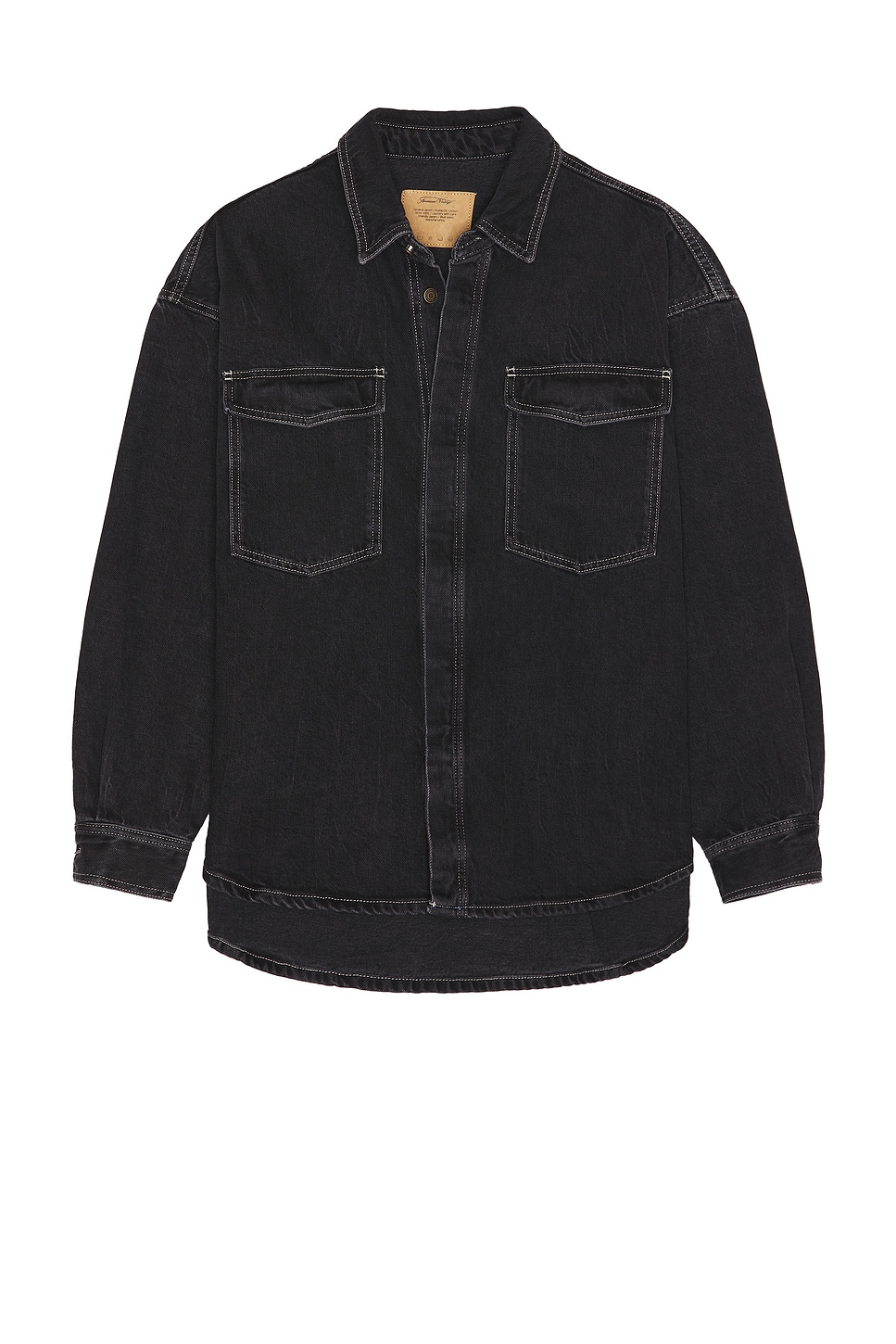 

Yopday-B длиннорукавная джинсовая рубашка American Vintage, vintage black