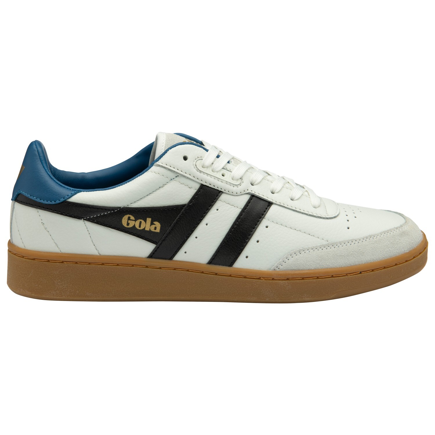 

Кроссовки Gola Contact Leather, цвет White/Black/Marine Blue/Gum, Серый, Кроссовки Gola Contact Leather, цвет White/Black/Marine Blue/Gum
