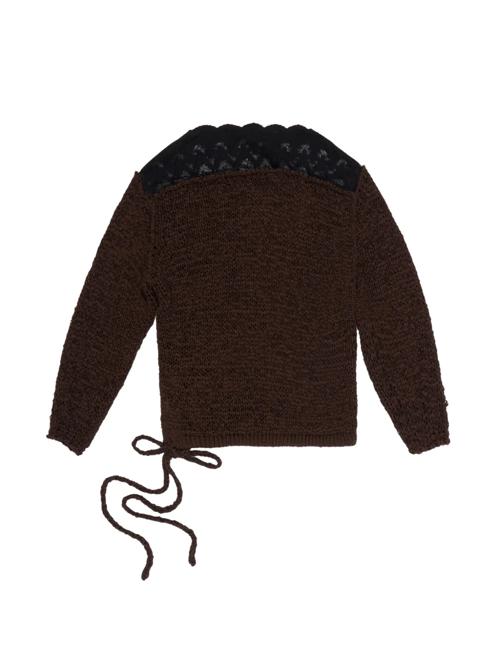 

Свитер с кружевом Bimba Y Lola, коричневый