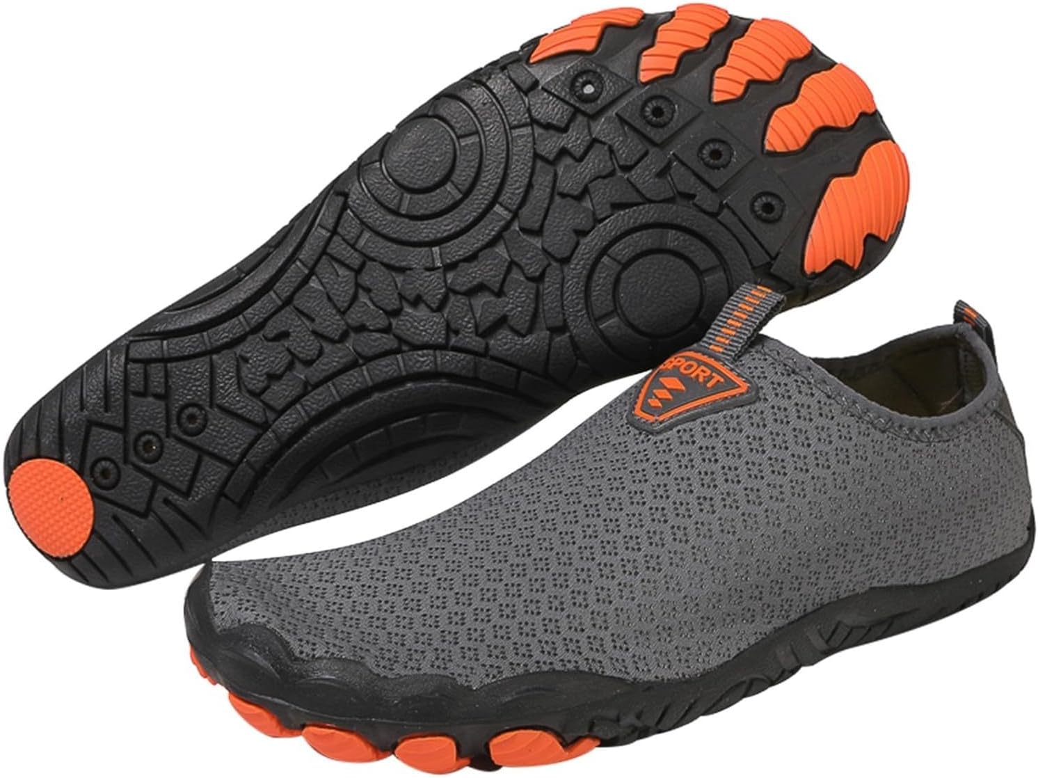 

Водные тапочки для женщин и мужчин, быстро сохнущие, для водных видов спорта, босоножки унисекс, легкие, нескользящие, дышащие, для пляжа, плавания, прогулок на открытом воздухе, ходьбы, походов, дайвинга, йоги, носки-босоножки Generic, серый