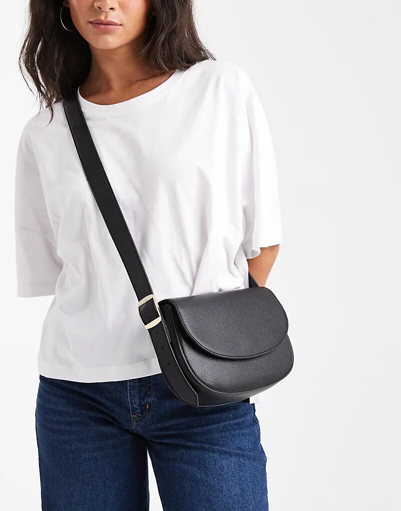 

Glamorous сумка-седло через плечо черного цвета