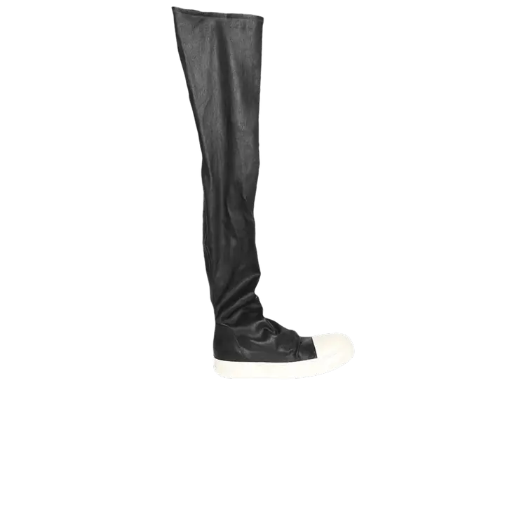 Кроссовки Rick Owens Wmns Hollywood Knee-High Stocking Sneaks 'Black Milk', черный