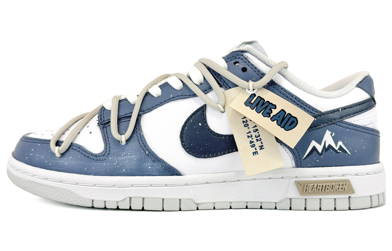 

Кроссовки Nike Dunk Skateboarding Shoes Women's Low-top Shady Blue, голубой, Синий, Кроссовки Nike Dunk Skateboarding Shoes Women's Low-top Shady Blue, голубой