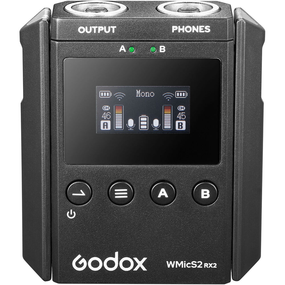 

Беспроводной приемник Godox WMicS2 Dual-Channel Wireless Receiver WMICS2 RX2