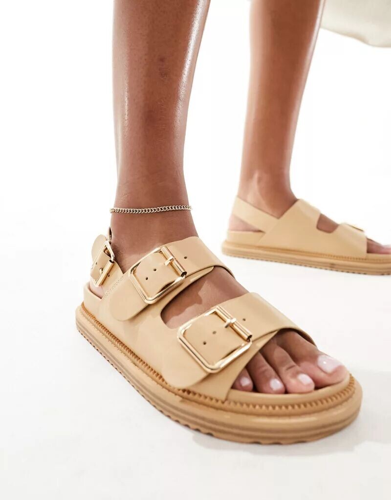 Обувь – Talbot – босоножки цвета экрю с двумя пряжками Schuh