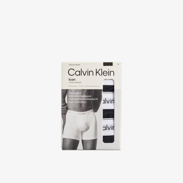 

Комплект трусов-боксеров Calvin Klein Icon с эластичной резинкой, черный