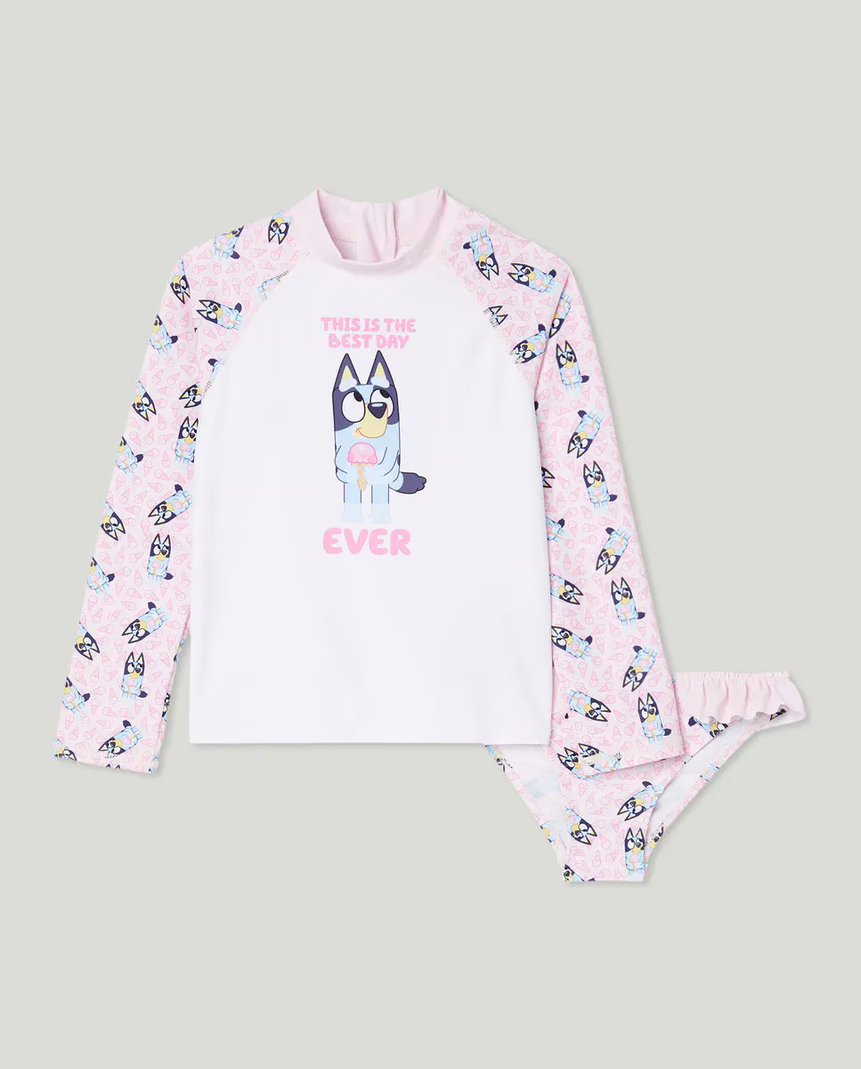 

Комплект для девочки Bluey UPF50 Baby El Corte Inglés, цвет Rosa