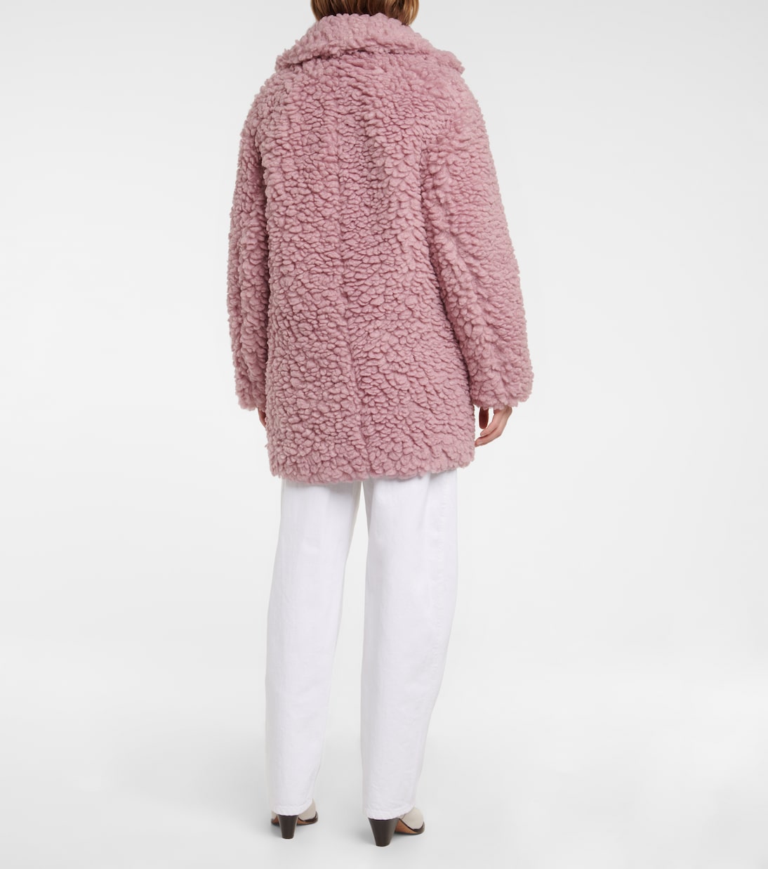 Пальто из искусственной овчины Sabrinega Isabel Marant, Rosewood — фото 3