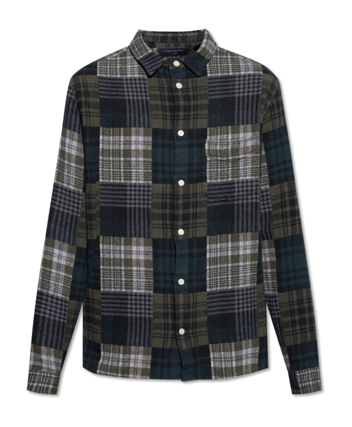 

Рубашка Хоптон Allsaints, зеленый