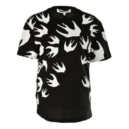 

Футболка (WMNS) Alexander McQueen Logo Monogram T-Shirt 'Black', черный