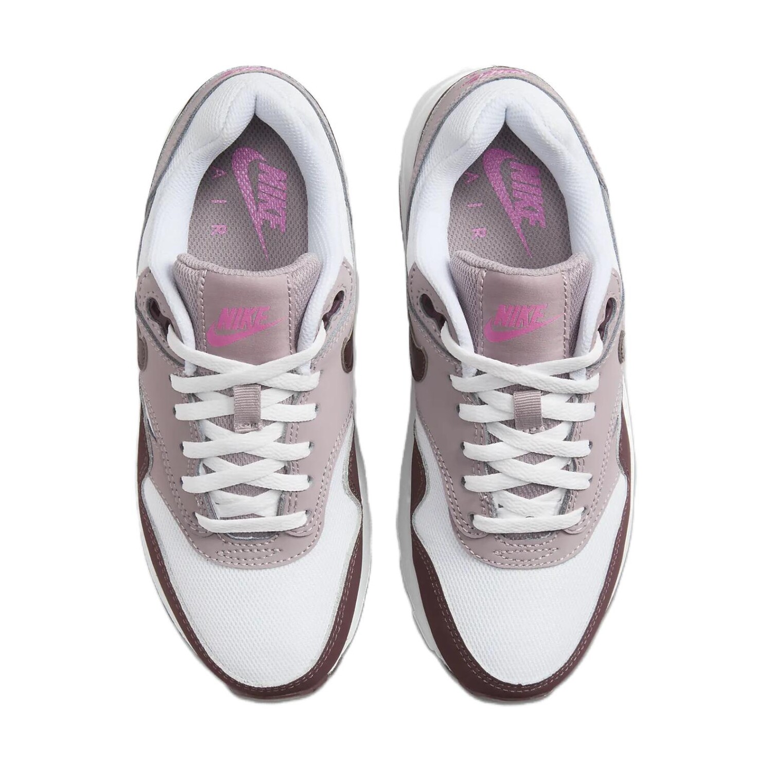 Кроссовки Nike Air Max 1 Kids Lifestyle Shoes Kids Low-top White/purple, белый — фото 3