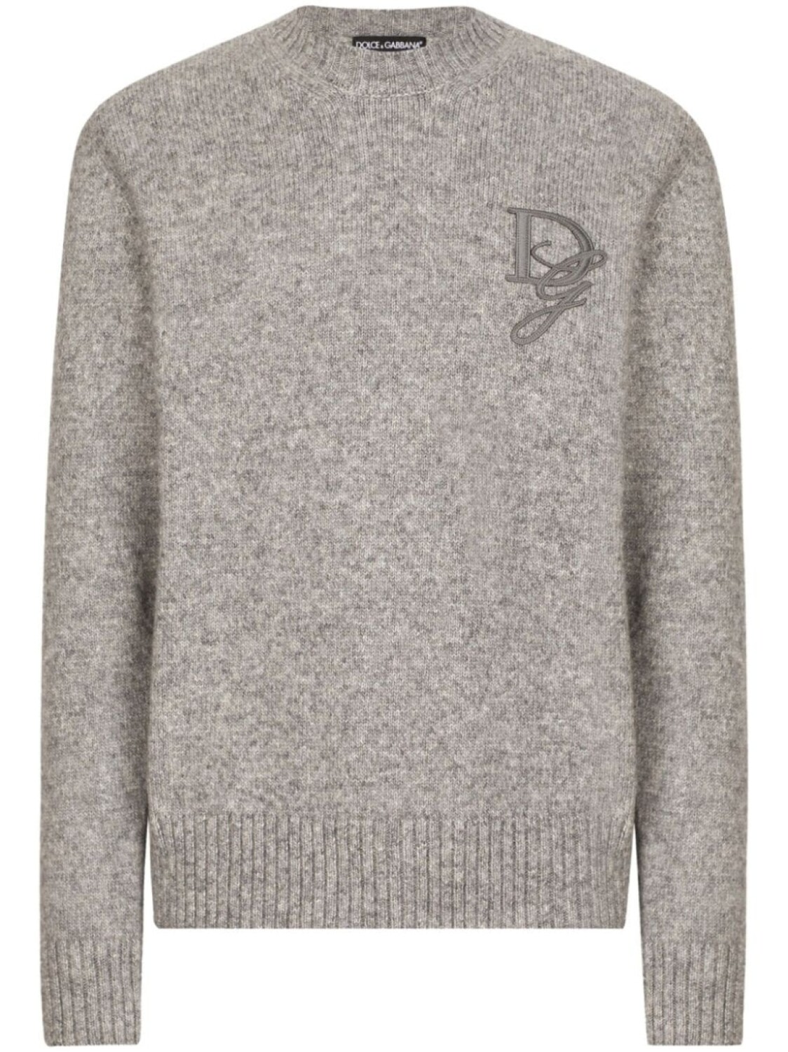 

Dolce & Gabbana джемпер с логотипом, серый
