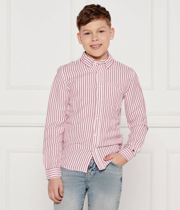 

Льняная рубашка Regular fit Tommy Hilfiger, красный