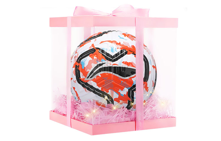 

LINING Размер 5 футбольный мяч TPU бесшовный термосклеивание Unisex белый оранжевый синий