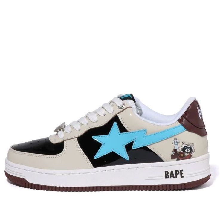 

Кроссовки A BATHING APE x Marvel Bape Sta 'Cream Black Blue', черный