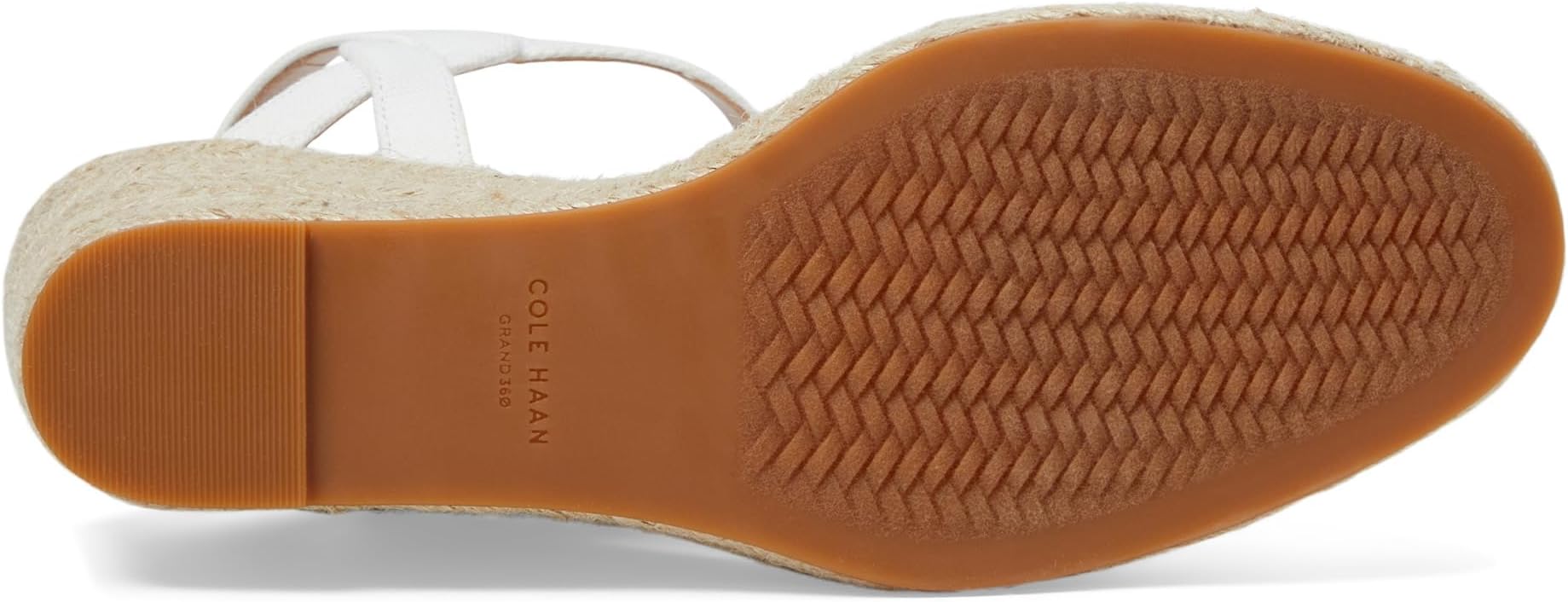 Туфли Cole Haan Cloudfeel Espadrille Wedge 80 mm II, цвет White Linen/Natural Jute — фото 3