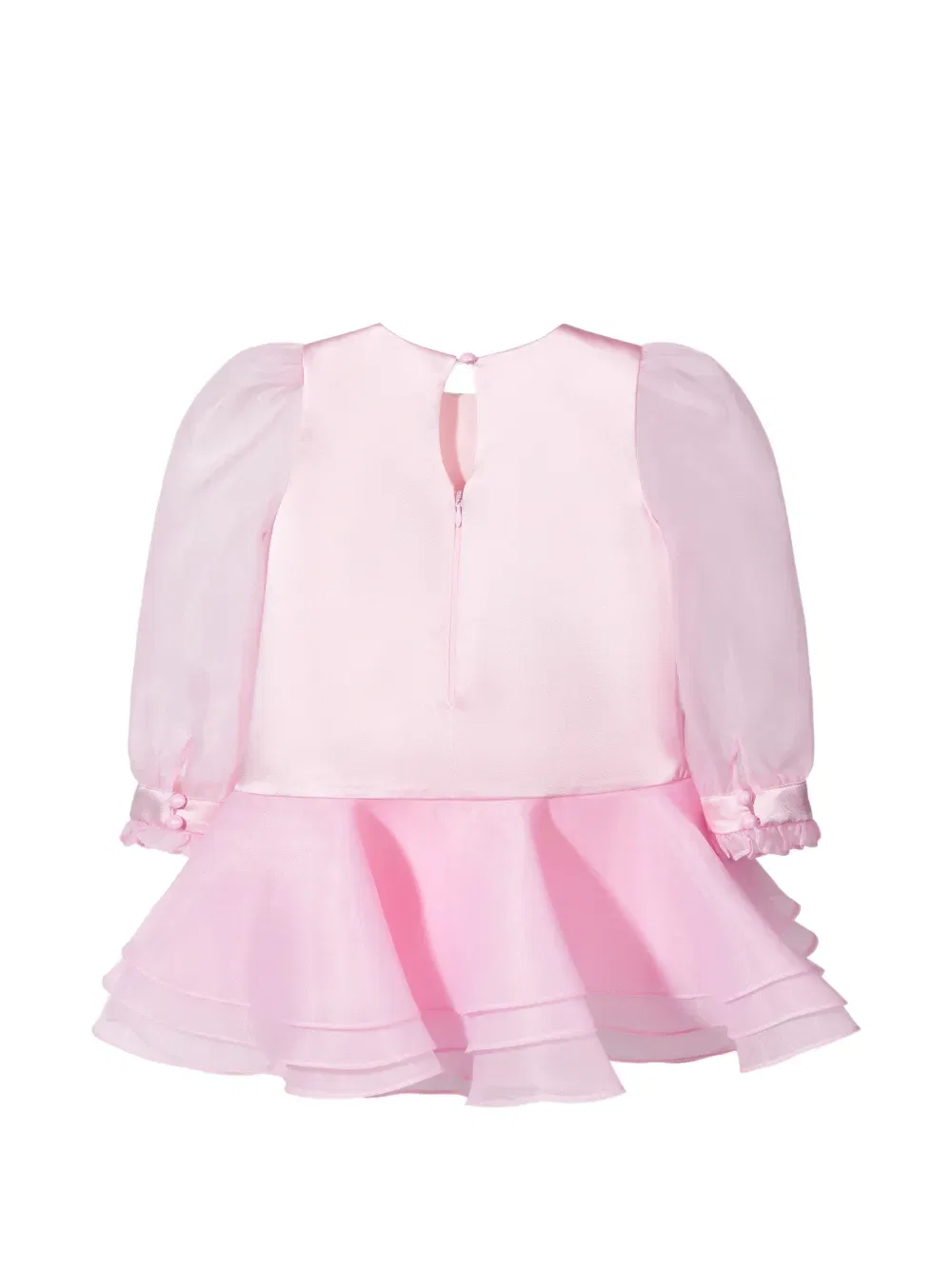 Многослойное платье с цветочным декором Dress & Fleur, розовый — фото 3