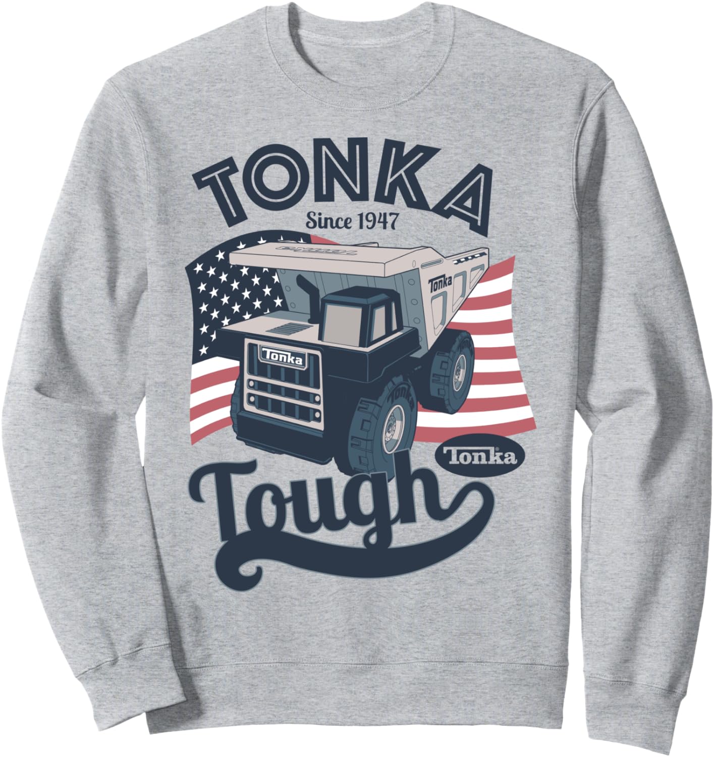 

Толстовка Tonka Tough с логотипом американского флага, серая, Серый, Толстовка Tonka Tough с логотипом американского флага, серая
