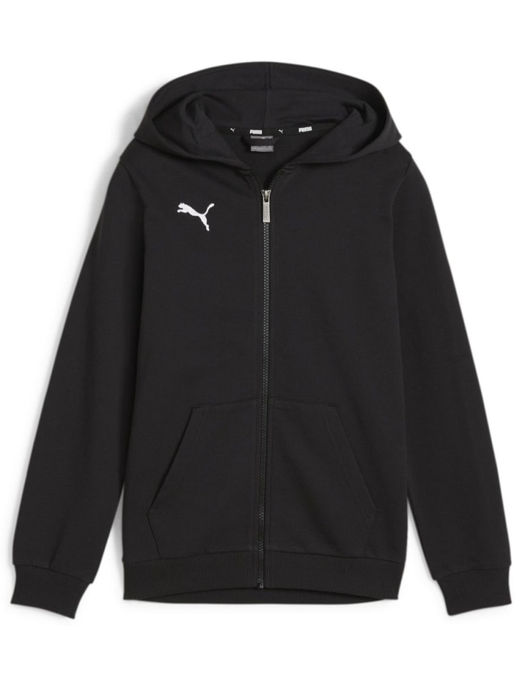 

Толстовка с капюшоном "TeamGoal CasuaLongsleeve Hooded Jacket Jr" черного цвета Puma