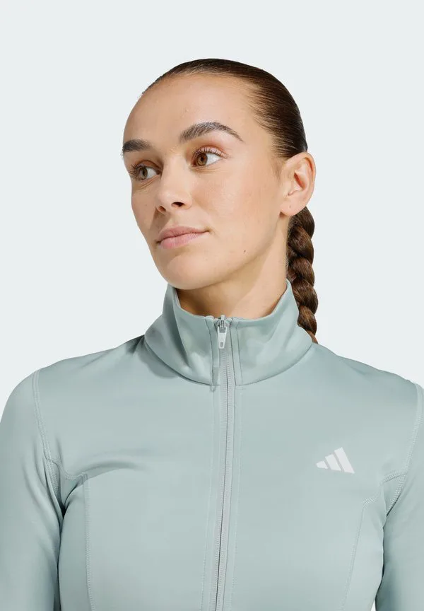 Куртка для тренировок на молнии, необходимая для занятий спортом Adidas Performance, Sage — фото 3