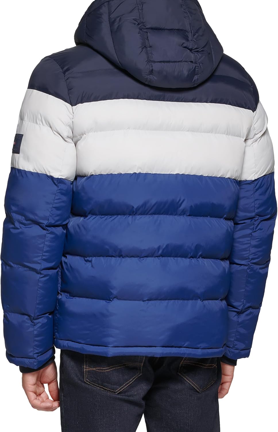 Мужская стеганая куртка с капюшоном Tommy Hilfiger (стандартная и для больших и высоких), Midnight/Ice/Royal Blue — фото 3