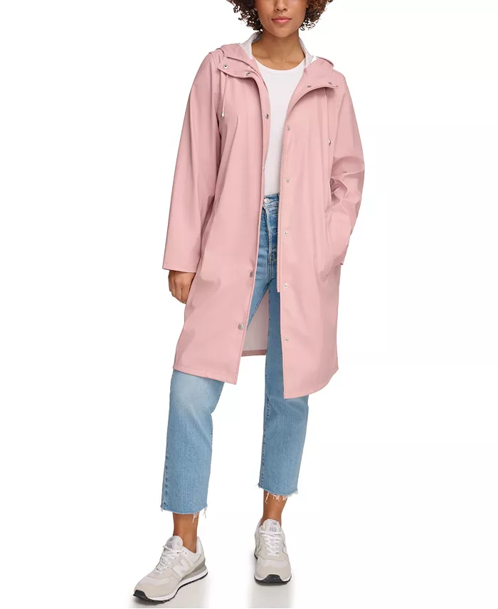 

Женский длинный плащ с капюшоном Levi's, розовый