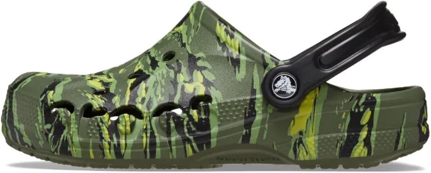 Унисекс кроксы Crocs Baya с сезонным принтом, Tiger Camo — фото 3