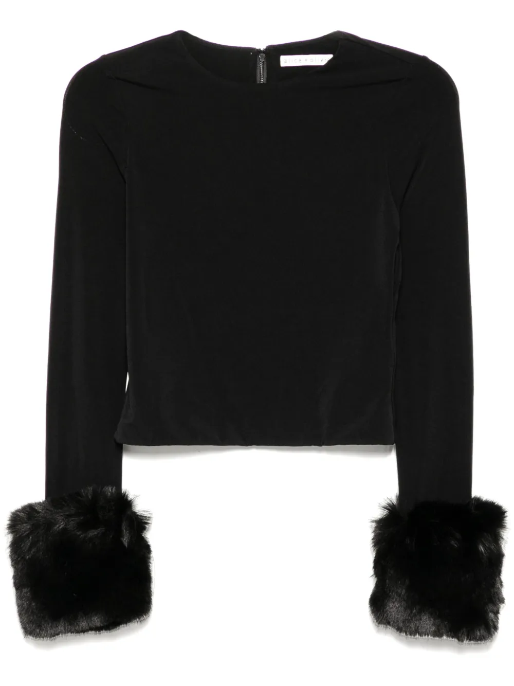 

Блузка Delaina alice + olivia, черный