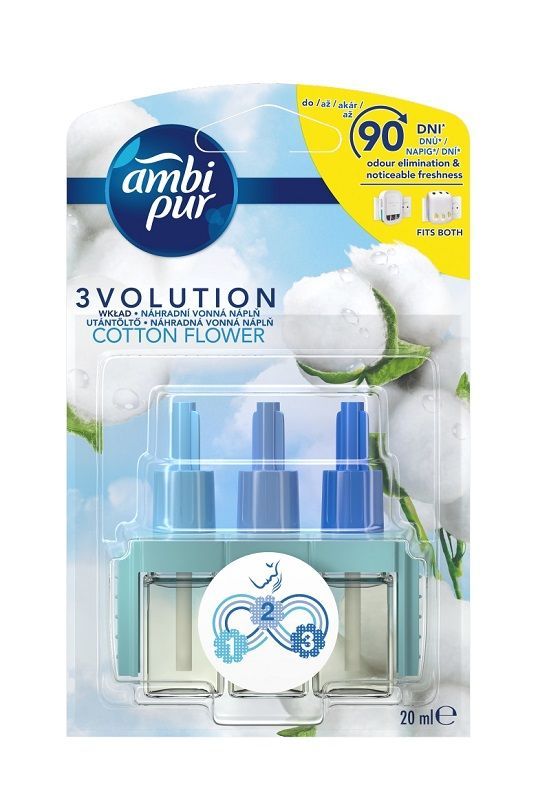 

Картридж освежителя воздуха Ambi Pur 3Volution Cotton, 1 шт