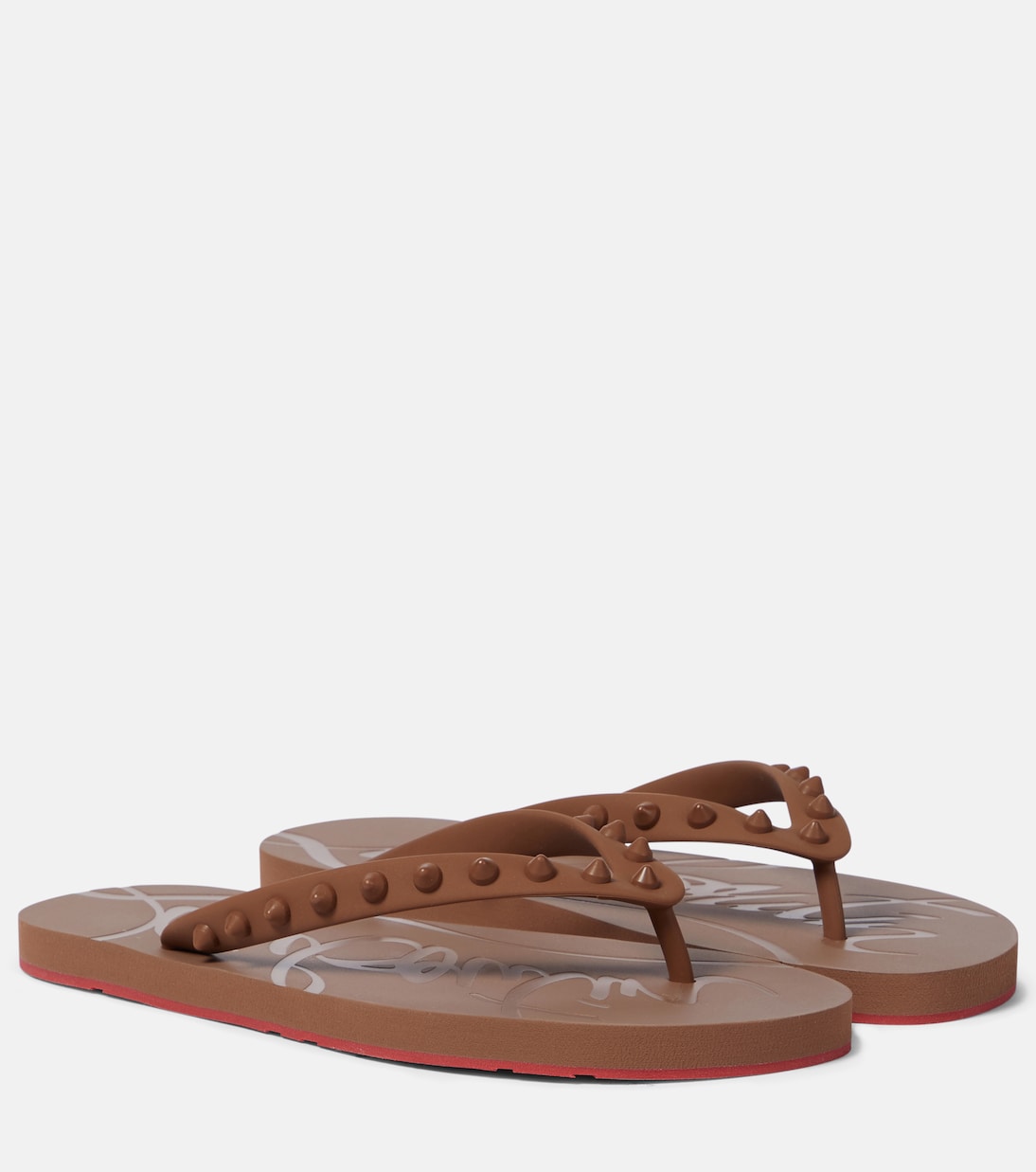 Шлепанцы Loubi Flip Christian Louboutin, Nude 5