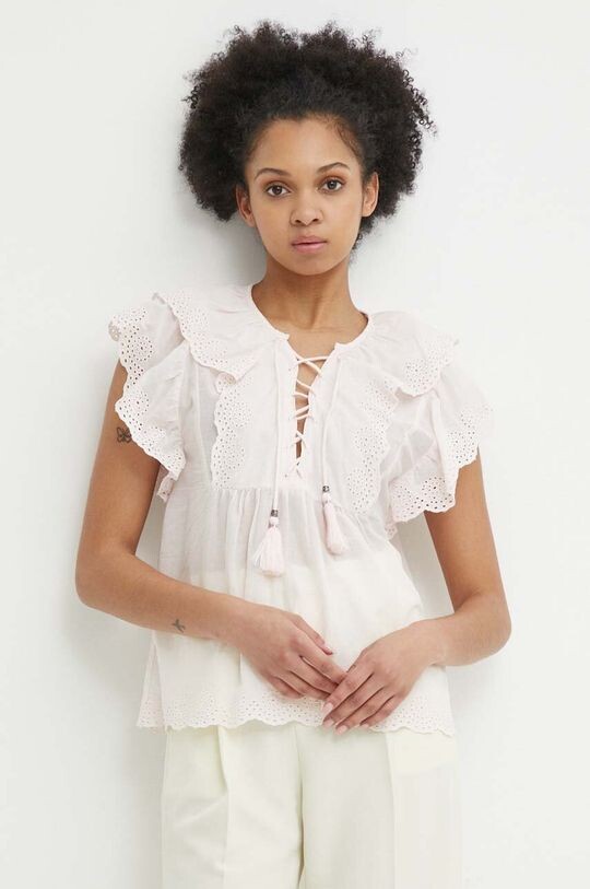 

Хлопковая блузка DOROTEA Pepe Jeans, розовый