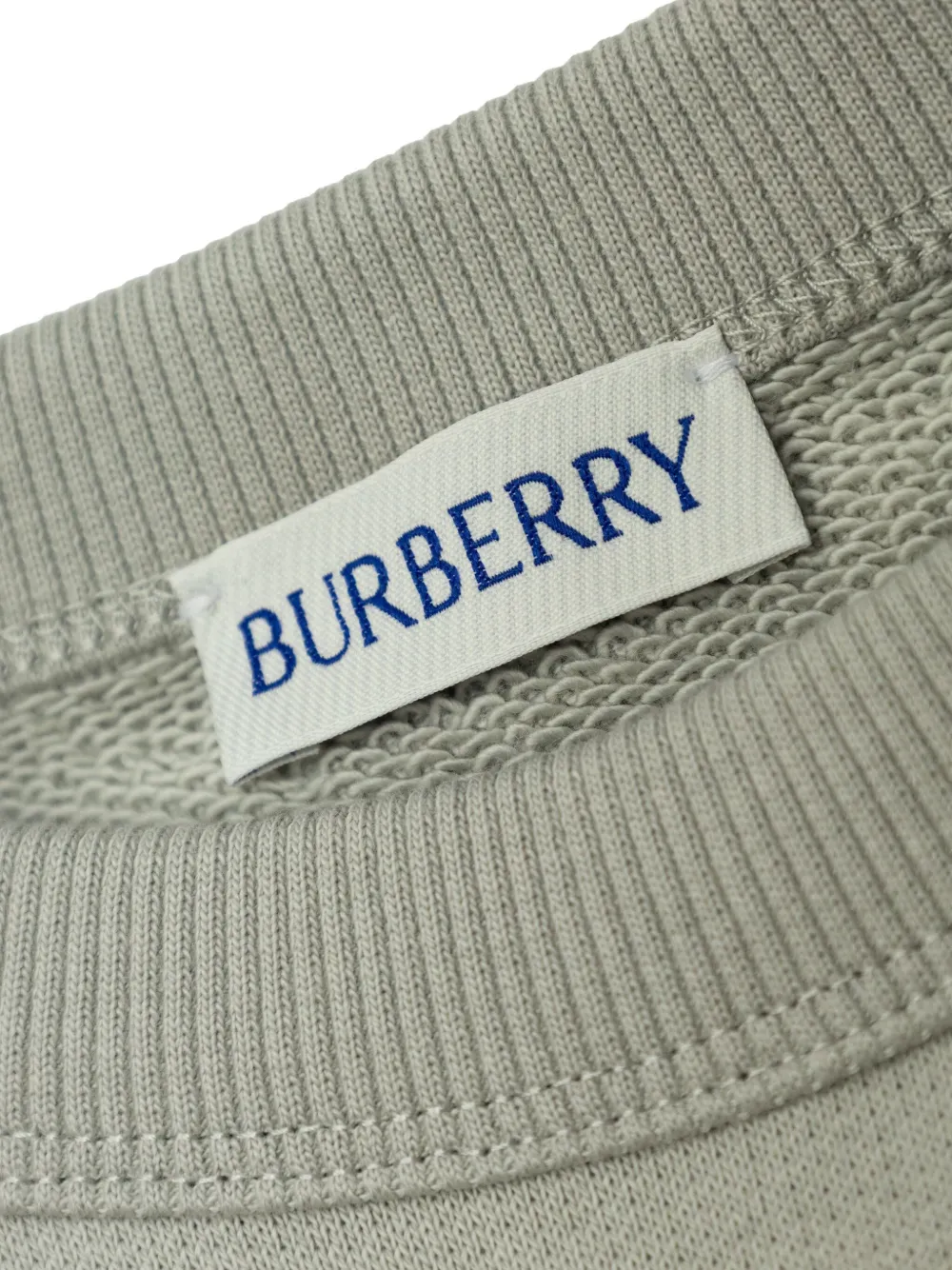 Свитшот с изображением Тедди Burberry Kids, серый — фото 3