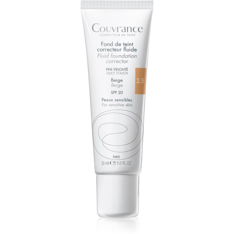 

Avène, Couvrance, Покрывающая жидкая основа Spf 20, оттенок 2.5 Beige, 30 мл Avene