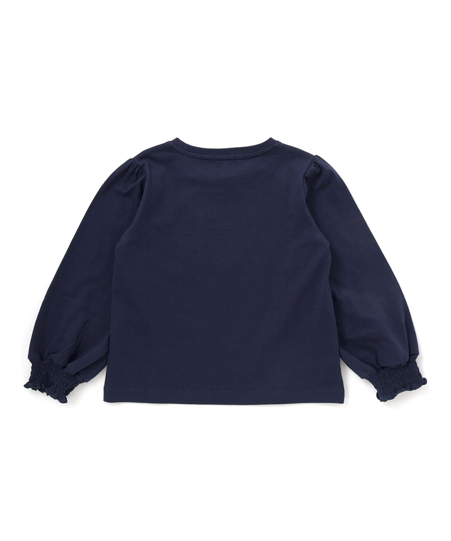 Длинная футболка Tenjiku с цветочным кружевом и карманами (95–150 см) BeBe Petits Pois Vert, Navy — фото 4