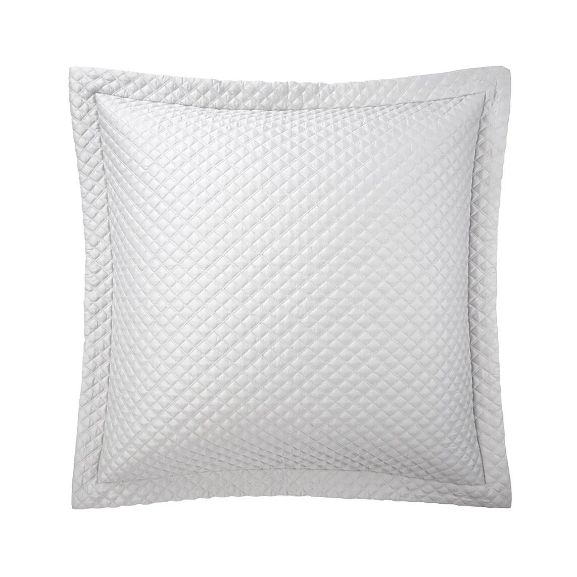 

Обложка квадратного сечения из хлопкового атласа Ralph Lauren Home Argyle, серебро