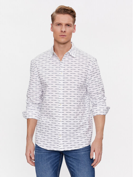 

Рубашка стандартного кроя Tommy Jeans, белый