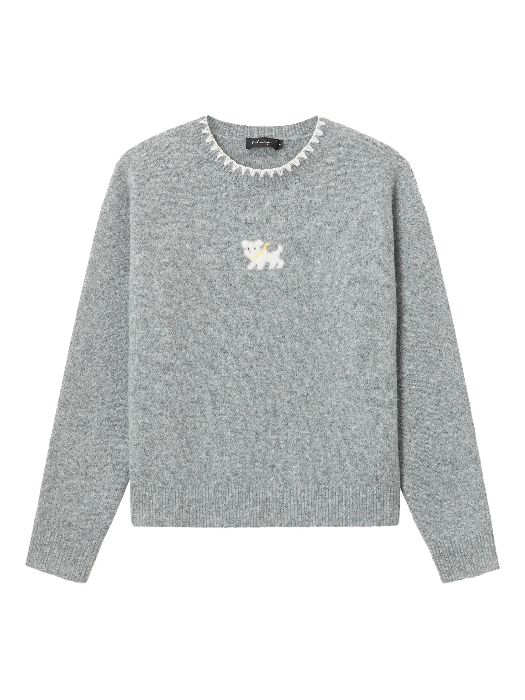 

Свитер с принтом Tout A Coup, серый