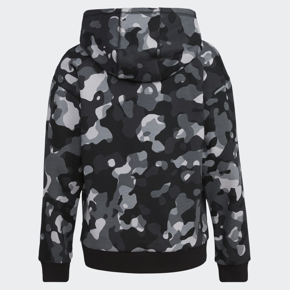 

Спортивное худи Adidas Camo Allover Print Pullover Hoodie, черный